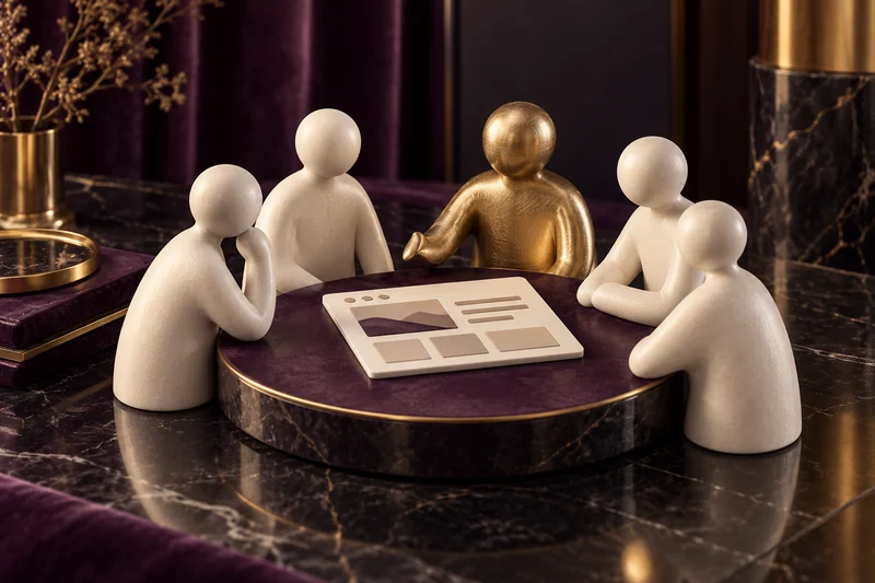 A gold teammate joining an ivory team around a shared project
