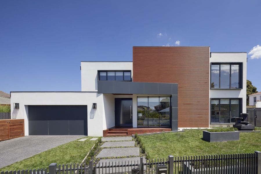 Luxury home terrace with view