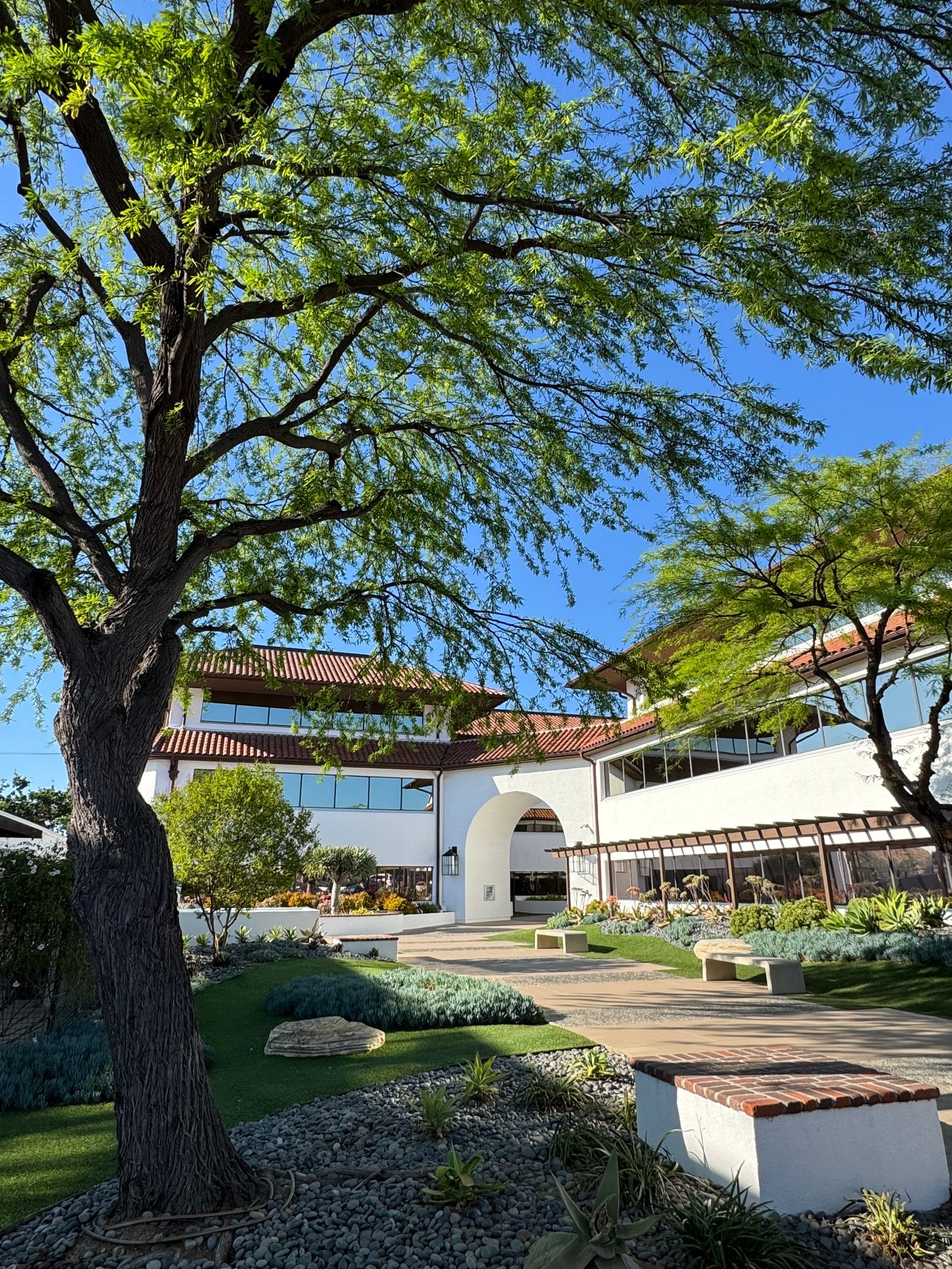 Architecture and landscaped grounds in Calabasas, California